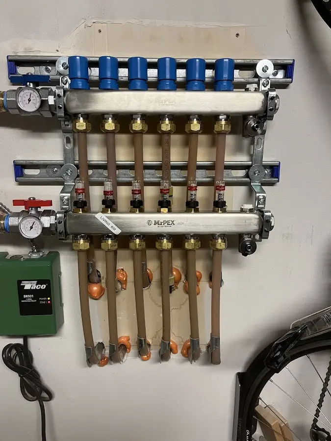 Plumber performing Leak Detection at a residential property in New Hartford